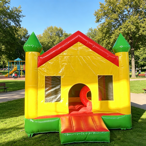Château Gonflable Classique Coloré en PVC Commercial, Capacité 500KG, 4x4m, <span class=keywords><strong>pour</strong></span> Enfants, Extérieur, Idéal <span class=keywords><strong>pour</strong></span> Location de Fêtes - Product Image 4
