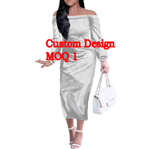 Violet hors épaule longue robe de club <span class=keywords><strong>femme</strong></span> Hibiscus polynésien Tribal <span class=keywords><strong>tatouage</strong></span> robes à manches longues moulante robes de soirée surdimensionnées - Product Image 5