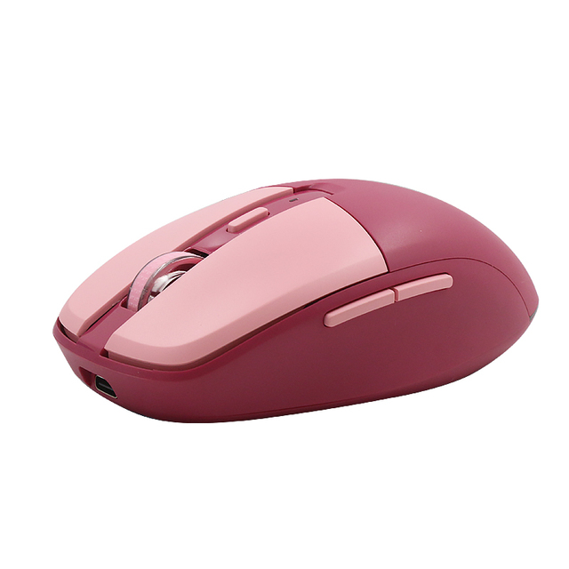 Three Mode Blue Tooth 2.4G Rechargeable Wireless Mouse with Two Receiver (USB, Type-C)