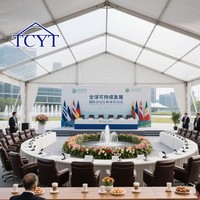 Carpa Blanca para Iglesia al Aire Libre, Carpa Transparente para Eventos Comerciales, Fiestas y Bodas