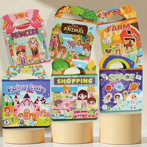 Libros de Pegatinas Creativos Reutilizables con 6 Temas Divertidos y Coloridos para Niños y Niñas de 3 a 6 Años, Regalos de Cumpleaños y Navidad - Product Image 6