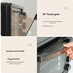 <span class=keywords><strong>Four</strong></span> miniature intelligent avec conception à double couche, <span class=keywords><strong>four</strong></span> électrique multifonctionnel de 32 L pour pizza, biscuits et croissants français - Product Image 4