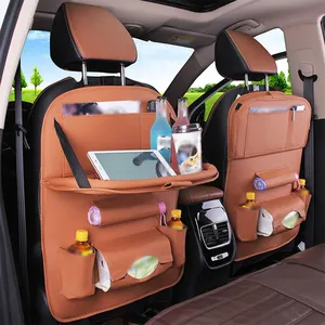 QEEPEI LOGOTIPO personalizado Almacenamiento de asiento trasero de coche Organizador de asiento trasero