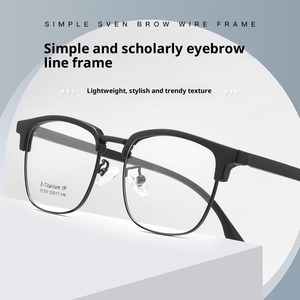 Danyang, gafas de lectura con montura de cejas Unisex sólidas de gama alta, Sven Polytechnic, moda Retro, diamante, Semi-sin montura, ligeras - Product Image 4