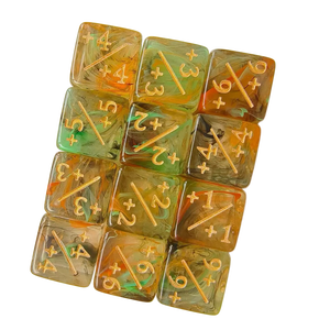 MTG 16mm +/- Plus Sign Minus Sign Role-playing Board Game <strong>Dice</strong> Plastic Cube Plastic <strong>Dice</strong> +1 and -1shield Numbers <strong>Dice</strong> - Product Image 6