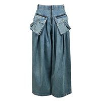 Pantalon cargo ample taille haute vintage pour femme Bettergirl 2024 – Jean large et oversize grande taille