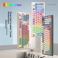 Nouveau clavier de jeu filaire USB XUNSVFOX K82 2026, sensation mécanique, clavier lumineux pour ordinateur de bureau, travail à domicile et au bureau