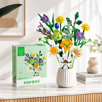 Ensemble de blocs de construction de fleurs artificielles pour les distributeurs en gros, les modèles de présentation florale et les acheteurs d'emballages personnalisés dans le monde entier