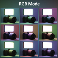 Mamen 60pcs pleine couleur RVB LED lumière de remplissage Photo Studio éclairage Portable panneau caméra Mini lumière Rechargeable pour la photographie