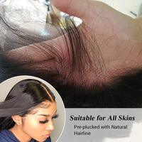 Perruques en cheveux humains vierges 100% naturels, qualité 10A, brésiliennes, ondulées, avec dentelle frontale, 13*4, vente en gros