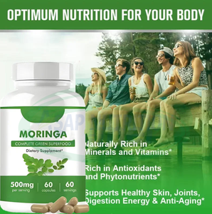 オースレソン ハーブ乾燥モリンガ葉エキス 価格 製品 ヴィーガン 卸売 オーガニック モリンガ葉カプセル 体重管理用 - Product Image 3