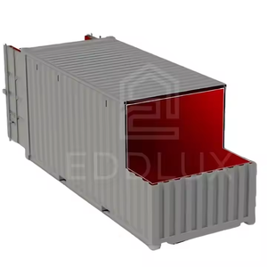 Blast-proof trang web văn phòng tùy chỉnh bọc thép thép đơn vị cho quân đội HQ/Lĩnh Vực Nhà Bếp Modular công nghiệp nơi trú ẩn hệ thống - Product Image 1