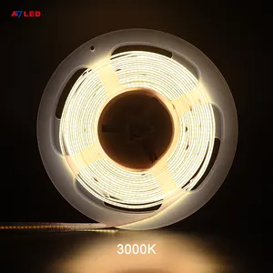 Tira Luces Strip Lampu Led Cob, Batang Cahaya LED 8Mm 336LEDs/M Fleksibel FOB DC12V 3000K 4000K 6500K untuk Dekorasi Pencahayaan