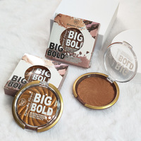 Bedak Bronzer Shimmer Compact Natural Glow untuk Kontur Profesional dan Semua Acara