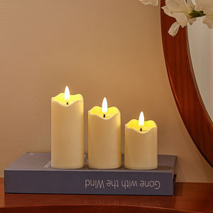 شموع تزيين الطاقة الإلكترونية بإضاءة <span class=keywords><strong>LED</strong></span> من بلاستيك ماتي المنزلي - Product Image 2