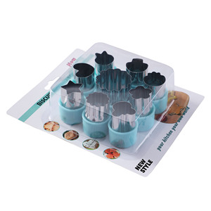 9 Piece Baking Accessories Set Mini <b>Cookie</b> <b>Cutter</b> Heart Mickey Creative Children's Fruit Mold Fruit and Vegetable Tool - Product Image 3