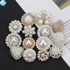 Sang Trọng Ngọc Trai Nước Ngọt Vàng-Mạ ABS Nhựa Áo Sơ Mi Nút Men Trang Trí Đinh Tán Thép Đinh Tán Cho Hàng May Mặc Ưa Thích Biểu Tượng Kim Loại - Product Image 2