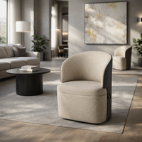 Fauteuil lounge moderne rembourré ATWOKA, fauteuil individuel pour salle d'attente de bureau