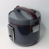 Mini-cuiseur électrique 1,5 L, cuiseur à riz noir pur, pot et cuiseur vapeur antiadhésifs noir et or, pour la cuisson du riz, fonction maintien au chaud, usine OEM