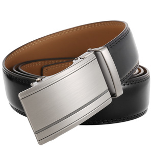 Cinturón de piel de vaca para hombre de negocios de diseñador de calidad superior con logotipo personalizado Cinturón de piel auténtica automático para hombre - Product Image 2