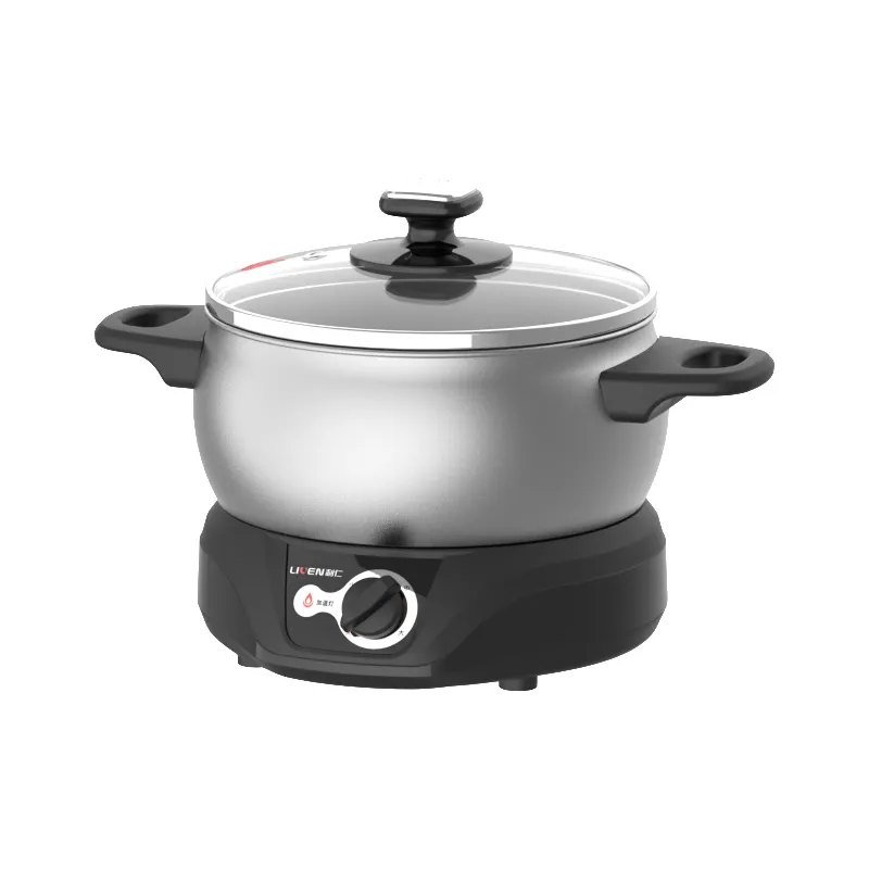 Factory direct sale mini separate electric hot pot multifunctional skillets electric steamer cooking hot pot 2.5L