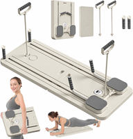 Planche de musculation multifonctionnelle en polypropylène avec poignées antidérapantes, durable, pour exercices abdominaux complets, rouleau abdominal, reformer et yoga