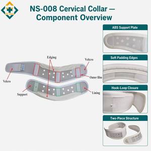 Collarín Cervical Ajustable con Placa de Soporte de ABS para Esguinces de Cuello y Rehabilitación - Product Image 2