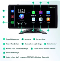 Ai Smart Angle mort Bsd Alarme 4ch Sans fil Apple Carplay Android-Auto Dvr Moniteur Multimédia Tactile Vision Nocturne Caméra pour Voiture
