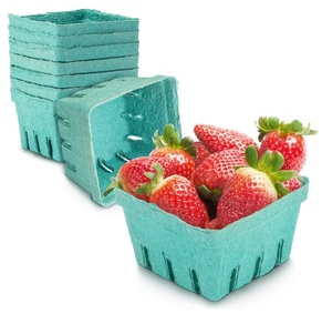 Modellato in fibra di polpa cesto di bacche produrre contenitore ventilato <span class=keywords><strong>per</strong></span> frutta e verdura Farmer Market <span class=keywords><strong>negozi</strong></span> di alimentari e festa in giardino - Product Image 1