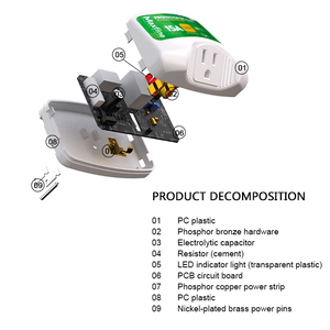 Protector de Voltaje 120V 15A para EE. UU., 125J, Retardo de 3 Minutos, Protección Contra Baja Tensión (90V) y Sobretensión (140V), para Refrigerador, <span class=keywords><strong>TV</strong></span>, Aire Acondicionado, Latinoamérica - Product Image 6