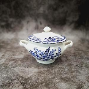 Exquisito Juego de Tazas de Porcelana Cerámica Azul y Blanca Medieval, Ecológico, Apto para Alimentos, Estilo Europeo Retro para Té de la Tarde - Product Image 5