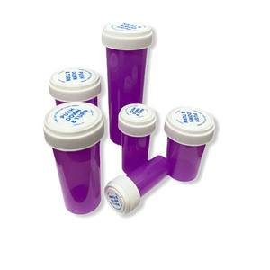 Empfehlung Reversibler Schraub kappen behälter für die Apotheke Verwendung Langlebiges PP-Kunststoff-PET-Material Zylinder Anpassbares Logo - Product Image 1