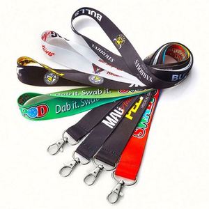 Customized Polyester Lanyard Silk Screen <b>Personalized</b> Dye Sublimation Heat Transfer <b>Keychain</b> Includes Neck ID Badge Card Holder - Product Image 4
