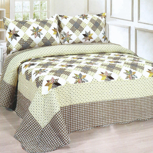 Bộ chăn ga gối đệm phong cách Mỹ 3 món, họa tiết hoa hiện đại, chất liệu 100% cotton - Product Image 5