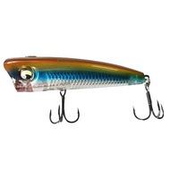 Leurre de pêche dur LUTAC Popper 75mm 9.5g pour la pêche en surface, appât artificiel avec yeux 3D et hameçon triple, vente en gros usine, support OEM