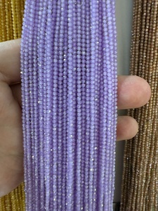 HLC Cuentas Sueltas de Zirconia Facetada de 2MM, 3MM, 4MM, Hilos de Cuentas de Cristal Súper Brillantes, Borlas de Zirconia para Joyería de Fiesta Neón - Product Image 5