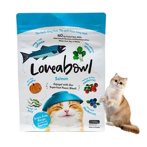 定制可重新密封滑块拉链平底处理猫粮湿袋袋 - Product Image 1