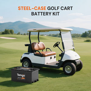 TEMGO 48V 105AH baterai Lithium Lifepo4 untuk Kit troli Golf dengan pengisi daya 18A dan Monitor sentuh, baterai bawaan 200A BMS dan Bluetooth - Product Image 2