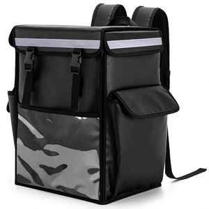 Sac à dos isotherme pour livraison de repas avec séparateurs ajustables, doublure isolante et porte-gobelets, sac à bandoulière imperméable - Product Image 1