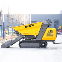 Mini Dumper Automatique sur Chenilles 4x4 de Chine, Capacité 500kg-800kg, Petit Transporteur à Chenilles, Vente en Gros, Haute Efficacité