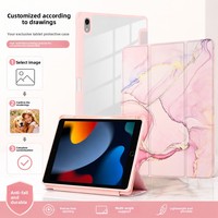 Casing Kulit QY yang Dapat Disesuaikan, Dilukis Akrilik & Dicetak UV untuk iPad Air 11 dan Model M4/M5 Pro 11 30x20mm Buatan Cina