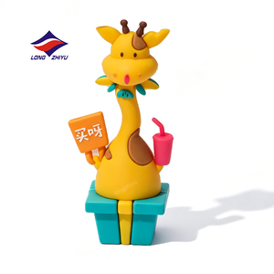 Longzhiyu 20y Custom PVC Silicone Figurine Company Mascot 3D Vinyl Figures IP Character Model Custom Action Figure Statue - Product Image 3