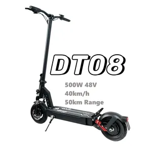 2024 DriveTron Fashion electric scooter 500W acceleration motor foldable electric scooter with 10-inch off-road wide tire