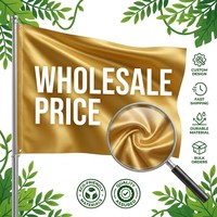 Drapeau promotionnel en polyester tricoté 3x5 pieds avec logo personnalisé, fournisseur en gros, échantillon gratuit, vente populaire, vente en gros Y
