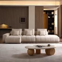 Canapé modulaire minimaliste pour salon avec tissu mat