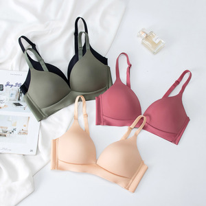 Reggiseni <span class=keywords><strong>Senza</strong></span> Cuciture per Donne, Intimo Lucido <span class=keywords><strong>Senza</strong></span> <span class=keywords><strong>Ferretto</strong></span>, <span class=keywords><strong>Reggiseno</strong></span> Push-up <span class=keywords><strong>Senza</strong></span> Anello in Acciaio, Lingerie Femminile Confortevole - Product Image 2