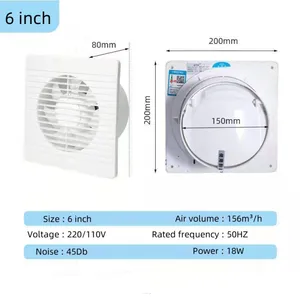 Good Quality Ventilation Fan Wall Mounted Exhaust Fan Air Bathroom Fan Extractor