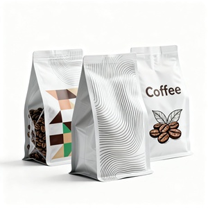 ถุงบรรจุภัณฑ์กาแฟหรูหราพร้อมโลโก้แบบกำหนดเอง พิมพ์ลายกราเวียร์ ป้องกันความชื้น แบบตั้งได้ มีซิปล็อคและวาล์ว - Product Image 3