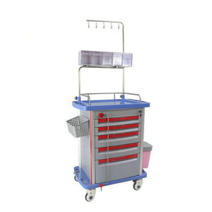 Carrito de Enfermería Help Health M750, Carro Médico de ABS con Cajones y Ganchos para Uso Hospitalario - Product Image 4