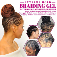 Gel coiffant 16,9 oz à tenue extra forte pour tresses et locks, avec logo personnalisé, marque privée